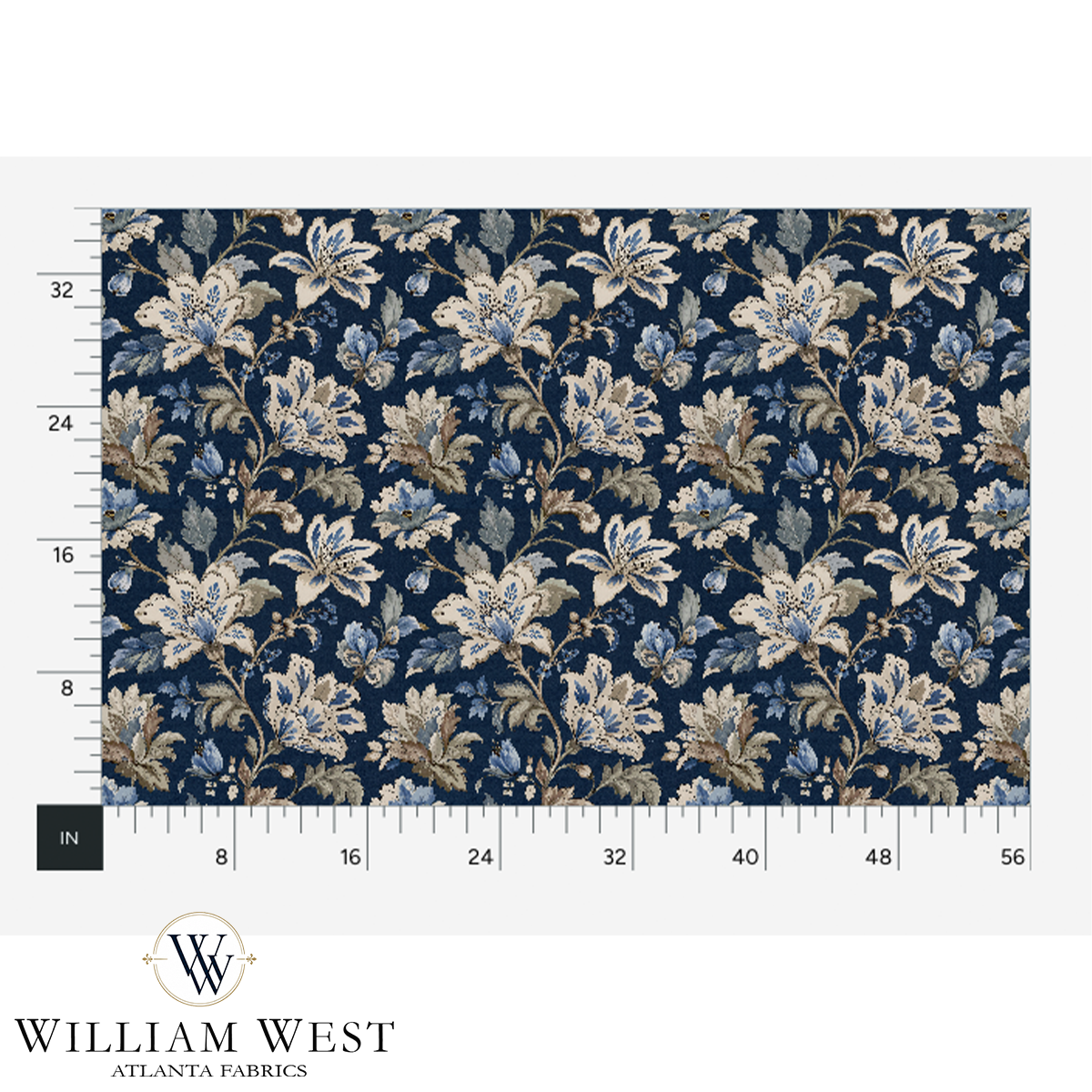 Atlanta Fabrics Whitcombe Garden Lake Fabric | Atlanta Fabrics