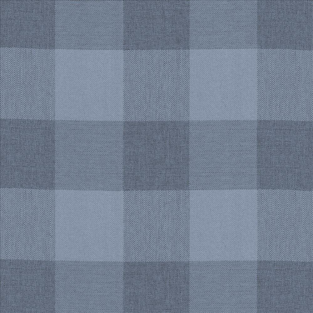 Athena Check Indigo - Atlanta Fabrics