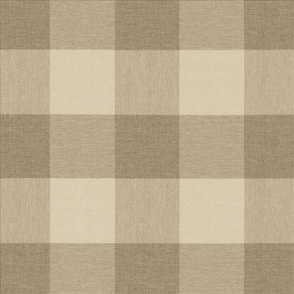 Athena Check - Linen - Atlanta Fabrics