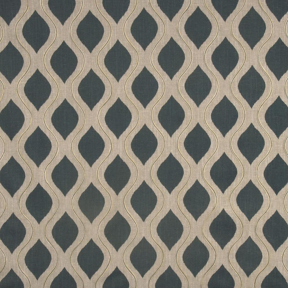 Carole Bond Between Slate Fabric | Atlanta Fabrics