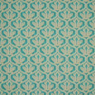 Carole Dovetail-Teal Fabric | Atlanta Fabrics