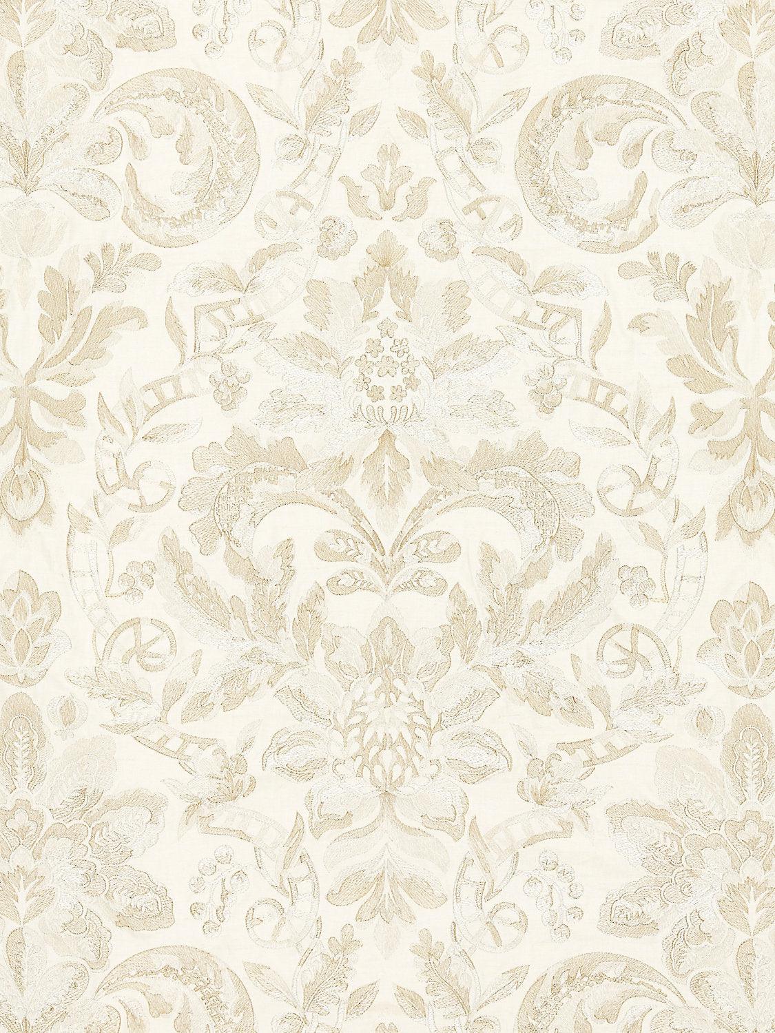 ELIZABETH DAMASK EMBROIDERY ALABASTER - Atlanta Fabrics