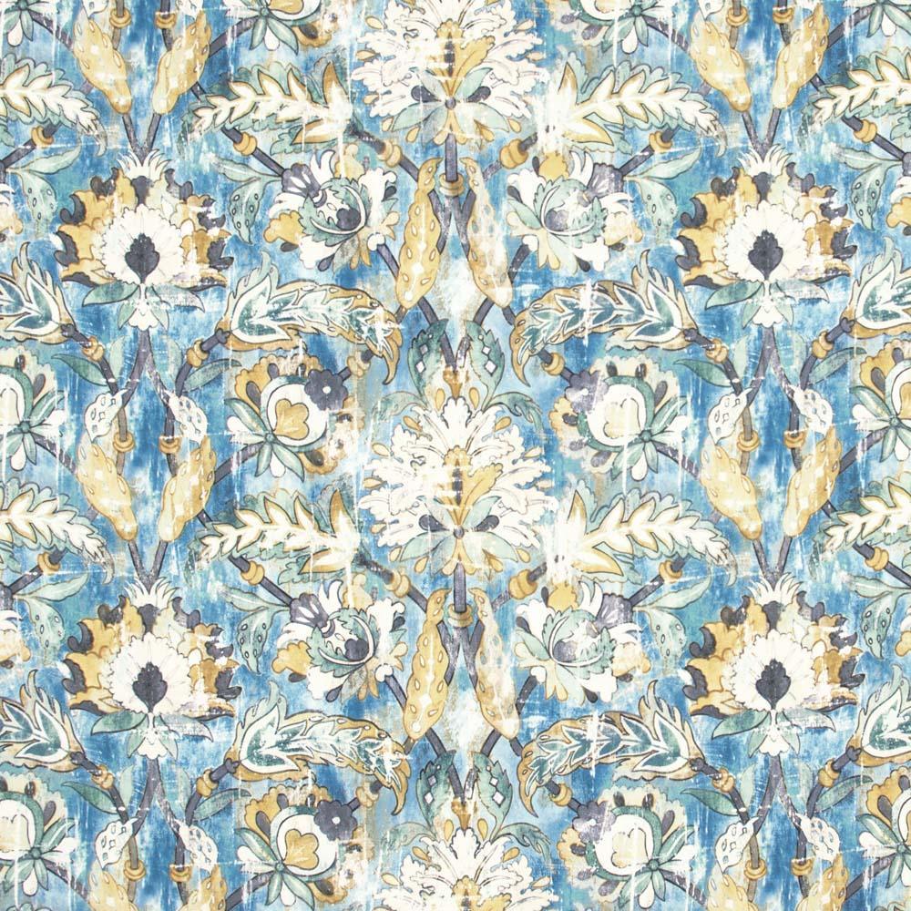 Grove Garden Peacock - Atlanta Fabrics