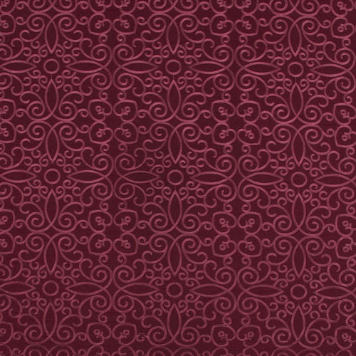 Hidden Hearts Maroon - Atlanta Fabrics