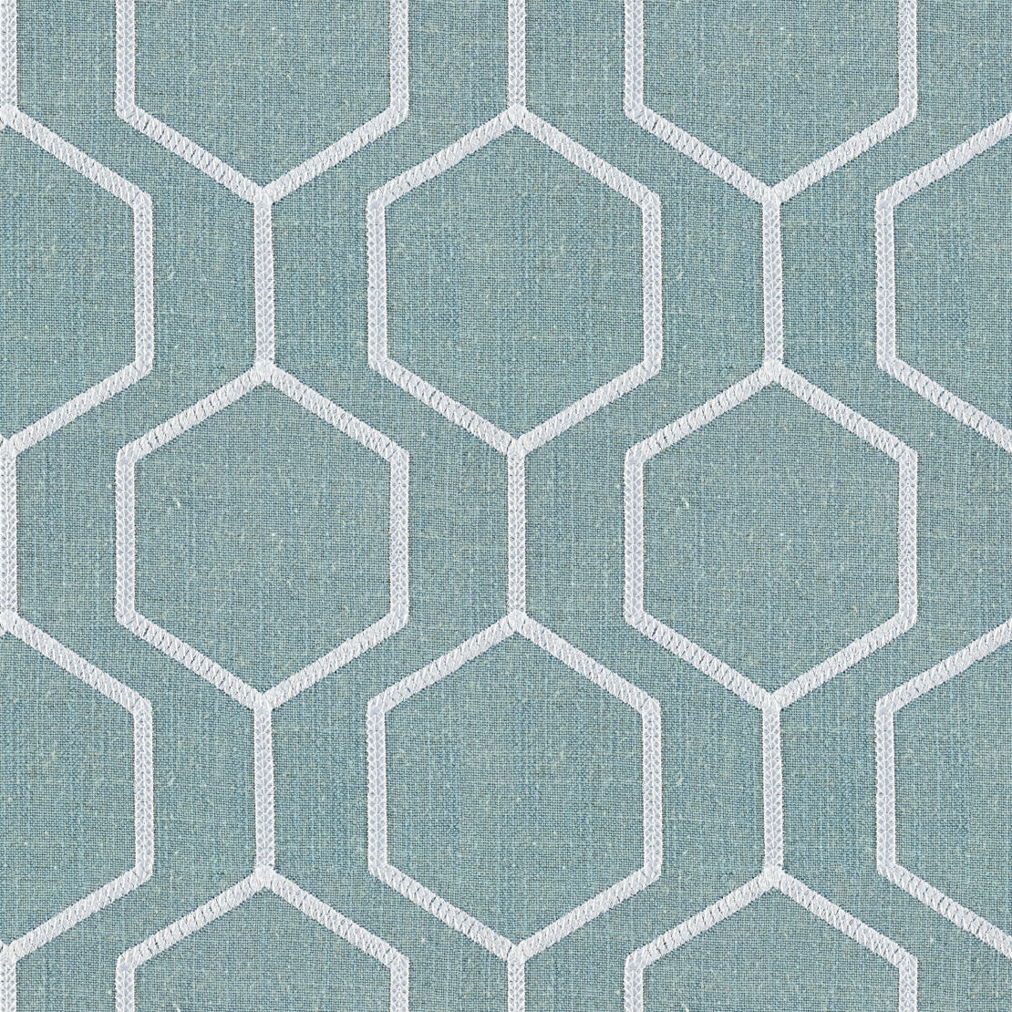 Europatex Socrates Hexagono Glacier Fabric | Atlanta Fabrics
