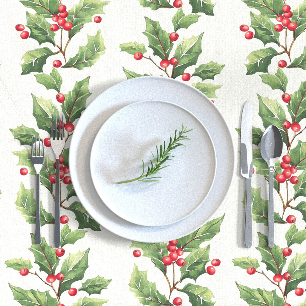 Atlanta Fabrics Holly Stripe Tablecloth Accessories | Atlanta Fabrics