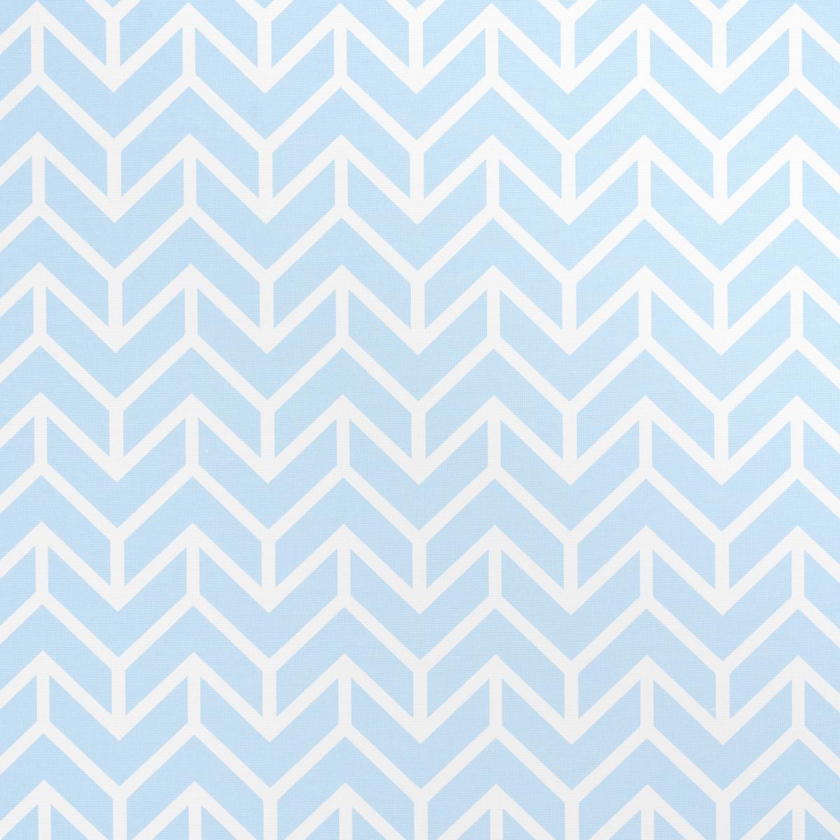 CHEVRON INDOOR/OUTDOOR SKY FABRIC