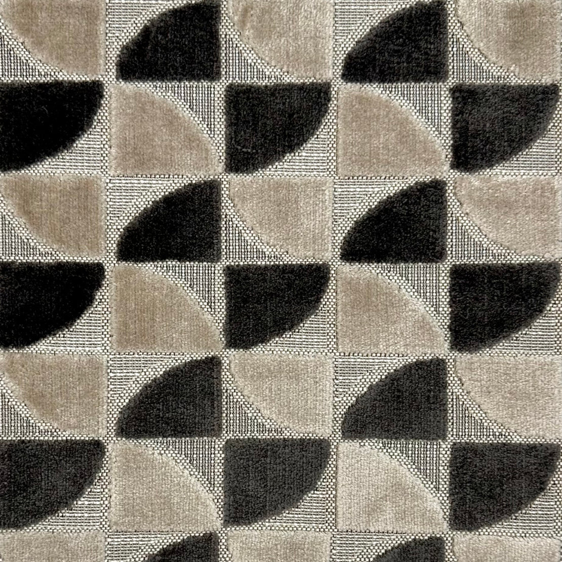 Europatex PINWHEEL CHARCOAL Fabric | Atlanta Fabrics