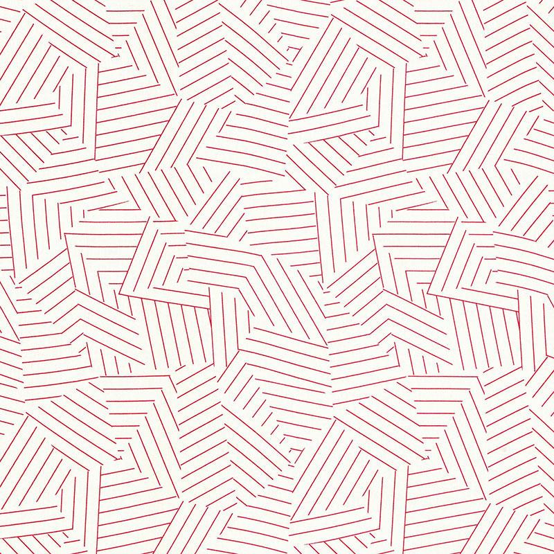 DECONSTRUCTED STRIPE RED FABRIC