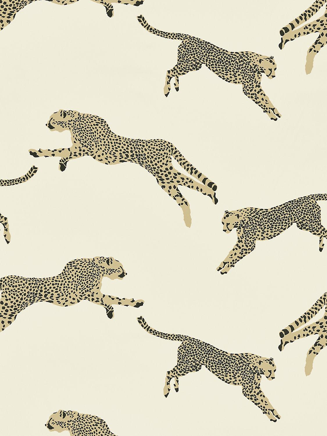 LEAPING CHEETAH COTTON PRINT DUNE - Atlanta Fabrics