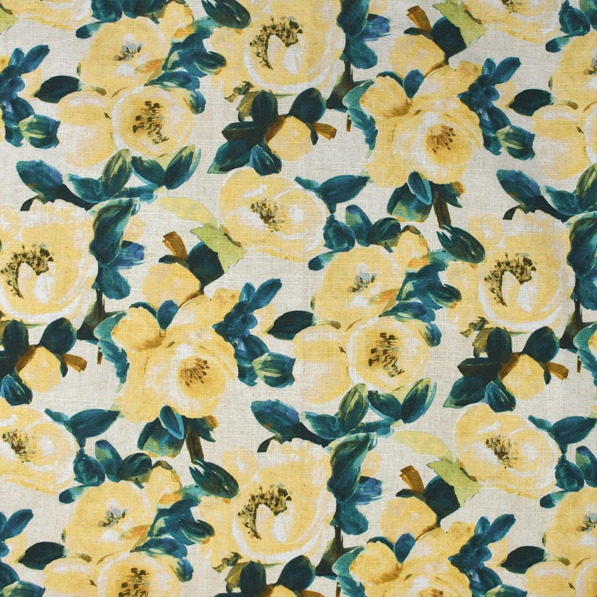 Rose to the Occation S3621 Lemon - Atlanta Fabrics