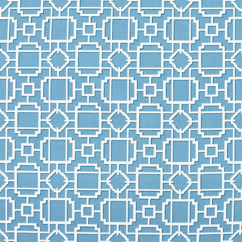 So Many Chances Azure - Atlanta Fabrics