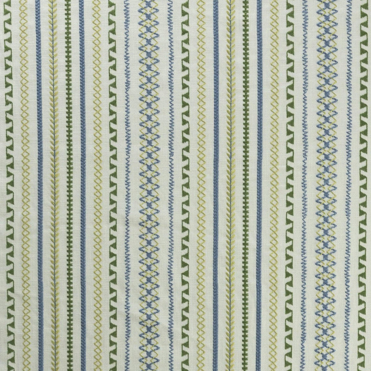 Mitchell Fabrics Soji Stripe-Kelly Blue Fabric | Atlanta Fabrics