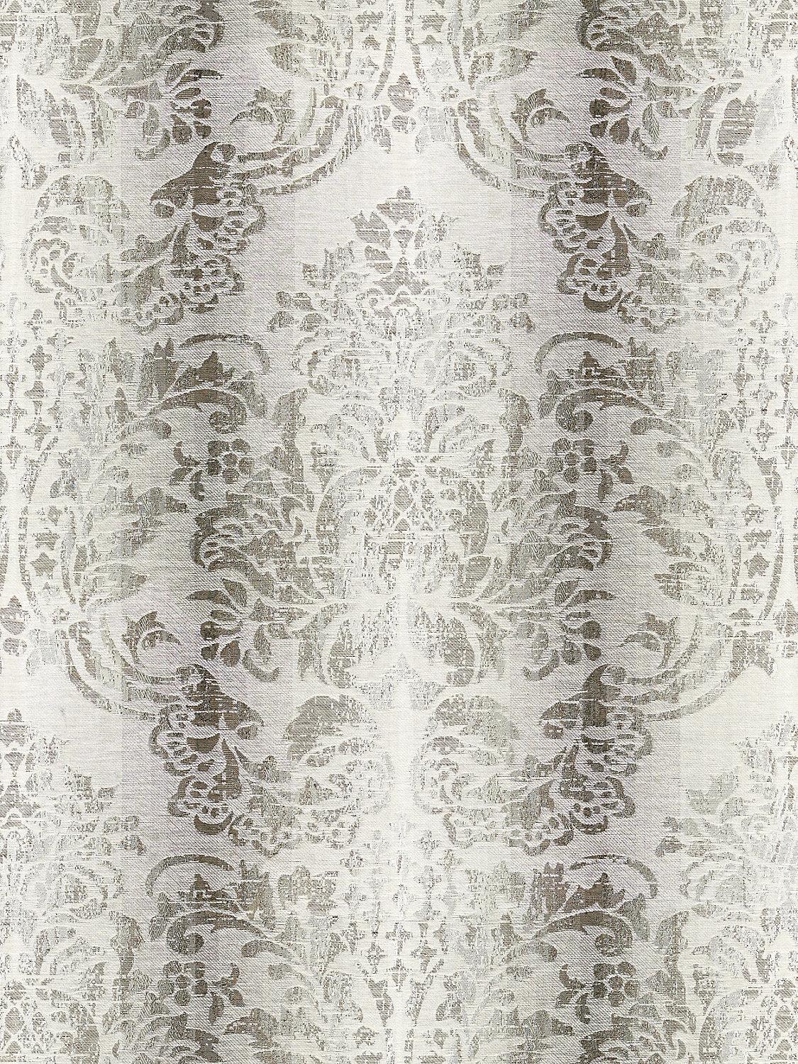 SORRENTO LINEN DAMASK ZINC - Atlanta Fabrics