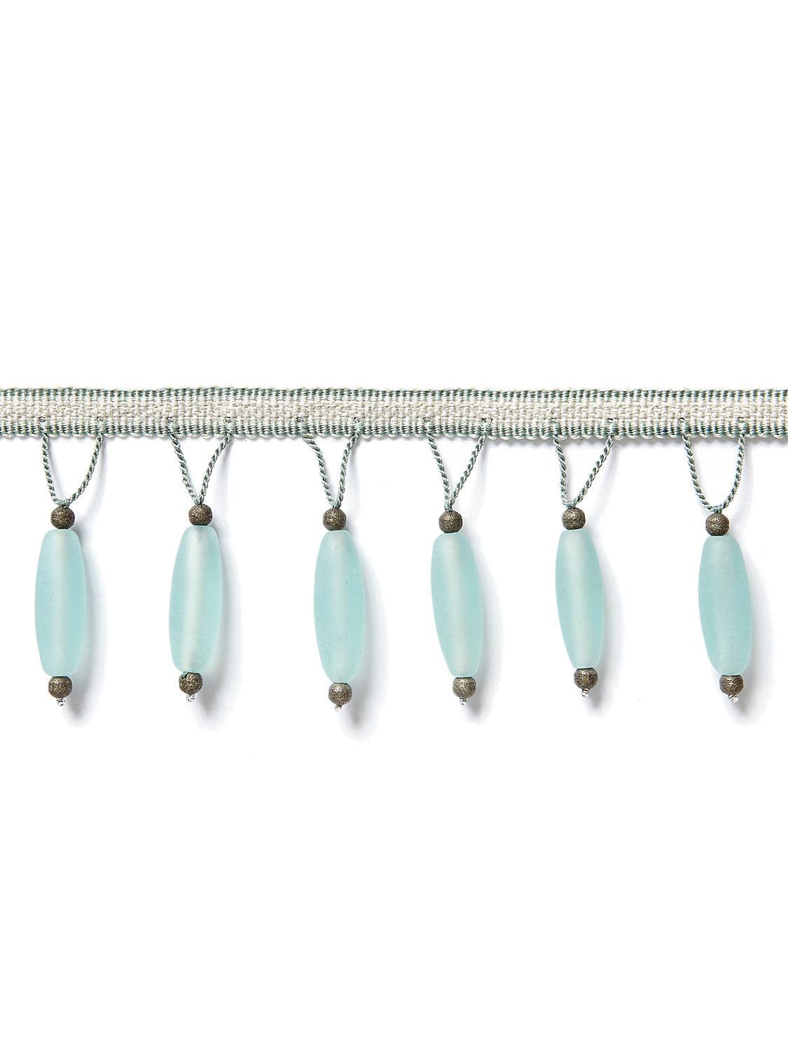 VIONNET BEADED FRINGE AQUAMARINE - Atlanta Fabrics