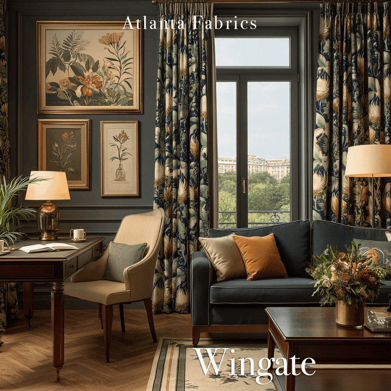 Atlanta Fabrics Wingate Terracotta Fabric | Atlanta Fabrics