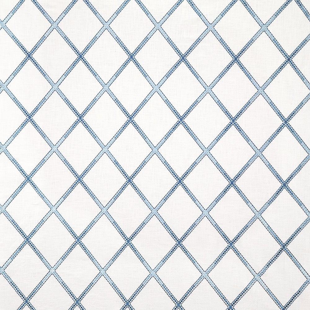 Carole Diamond Array Sky Fabric | Atlanta Fabrics