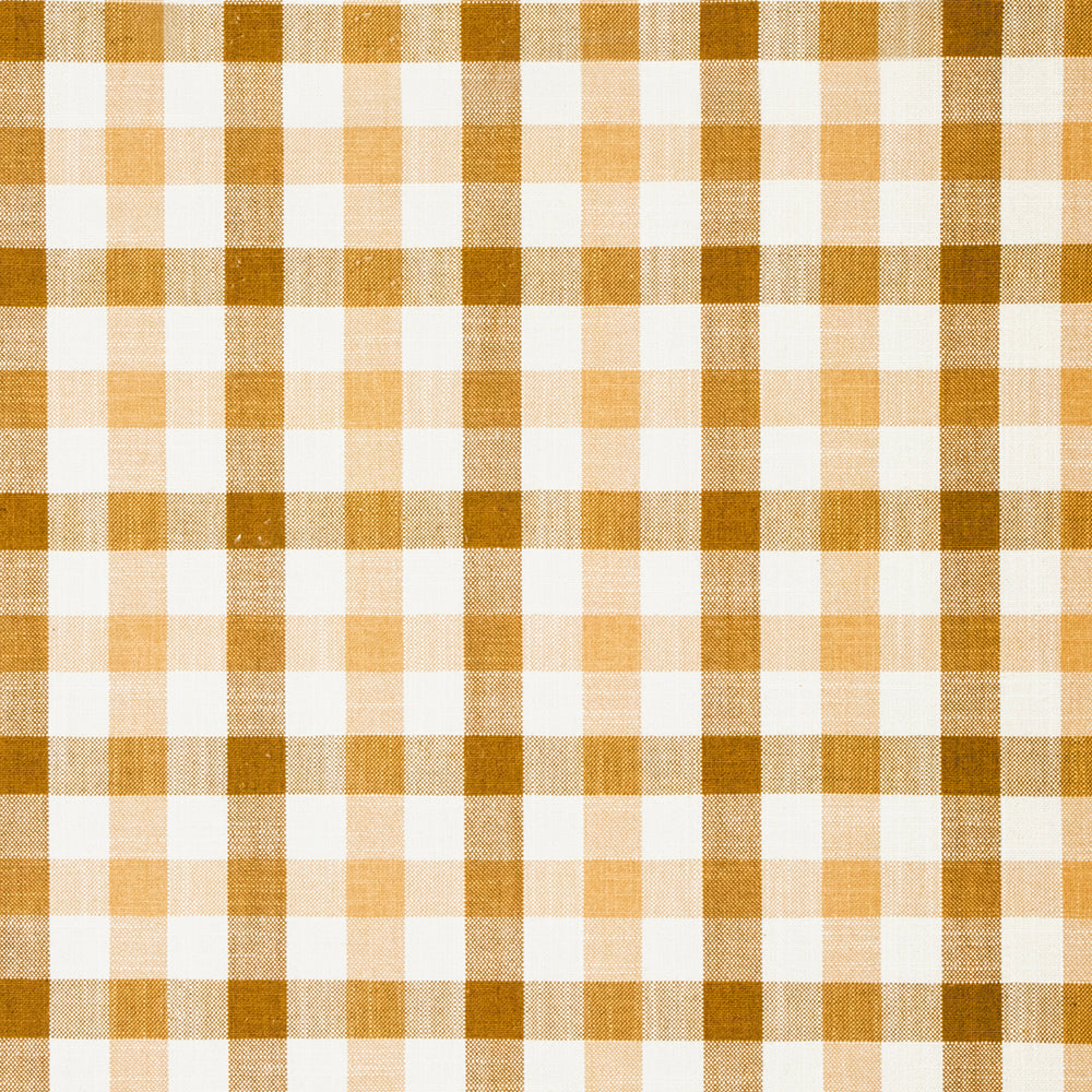 Carole Check Honey Fabric | Atlanta Fabrics