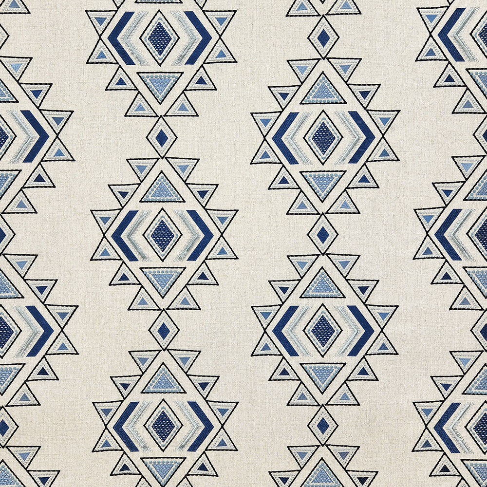 Carole Bold Statement Denim Fabric | Atlanta Fabrics