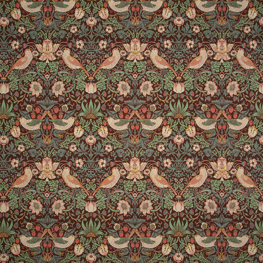 Carole Early Bird Merlot Red Fabric | Atlanta Fabrics