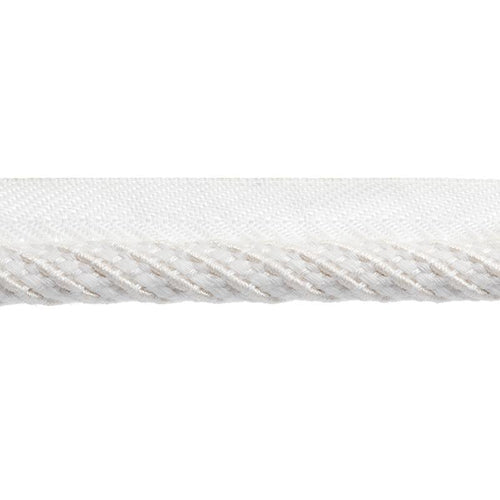 41241 Lip Cord 3/8" White - Atlanta Fabrics