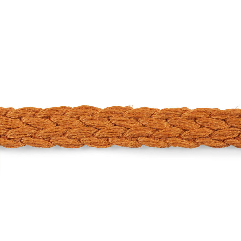 BRAIDED LINEN TAPE NARROW ORANGE