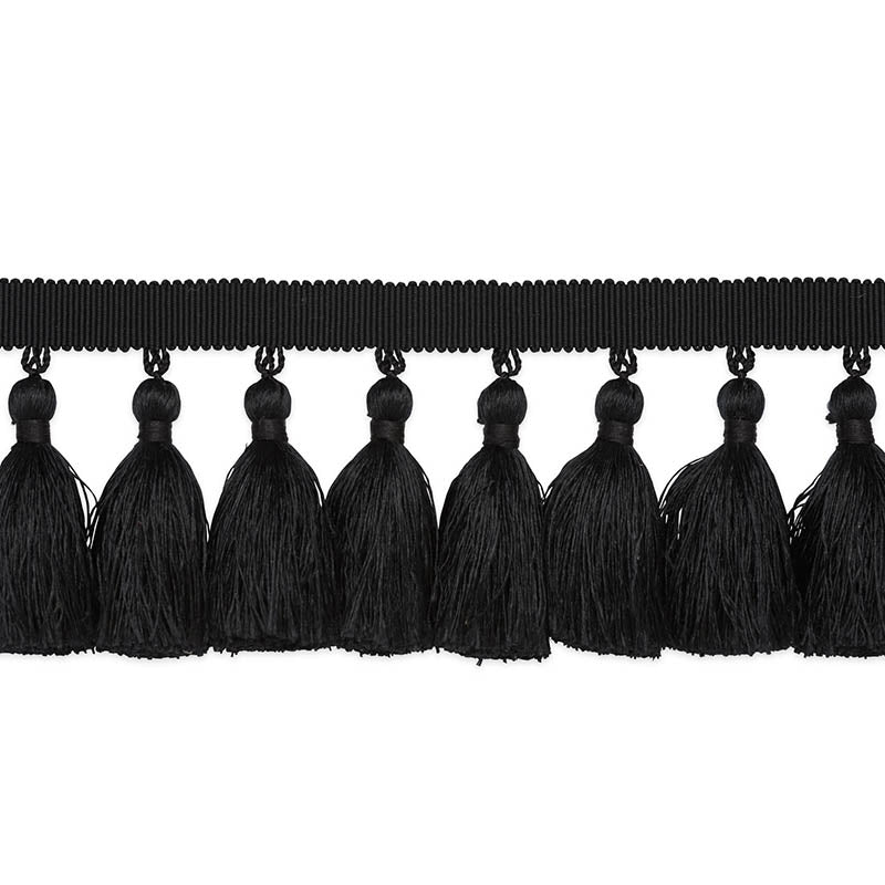 VALENTIN SILK TASSEL BLACK