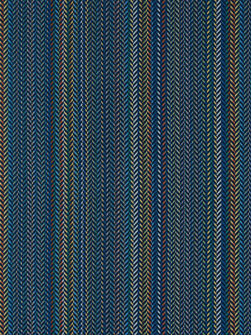 ARROW STRIPE COBALT - Atlanta Fabrics