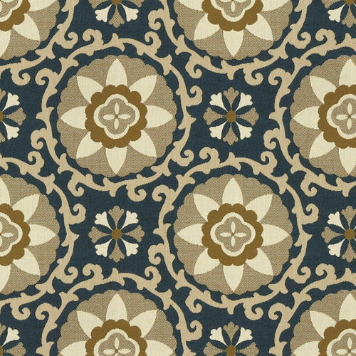 Exotic Suzani - Sapphire - Atlanta Fabrics