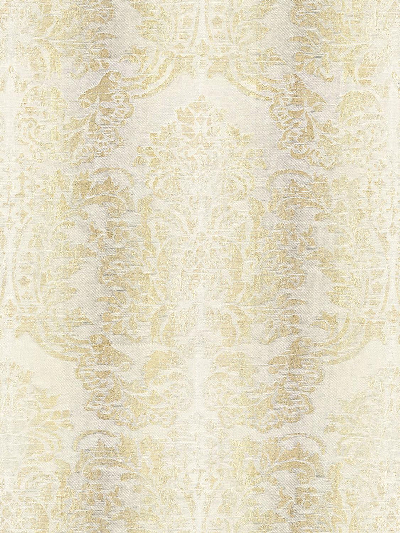 SORRENTO LINEN DAMASK PARCHMENT - Atlanta Fabrics