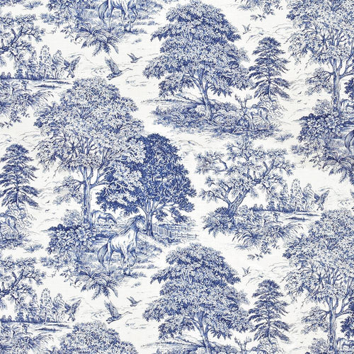 Wild Horses Bluebell - Atlanta Fabrics